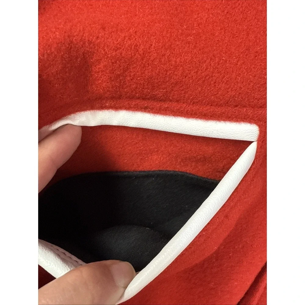 Maverick‎  Letterman Jacket Medium Red And White